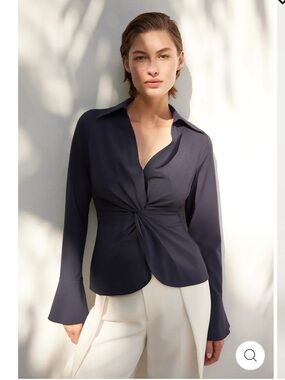 Cinq a Sept McKenna Top in Navy Size Small